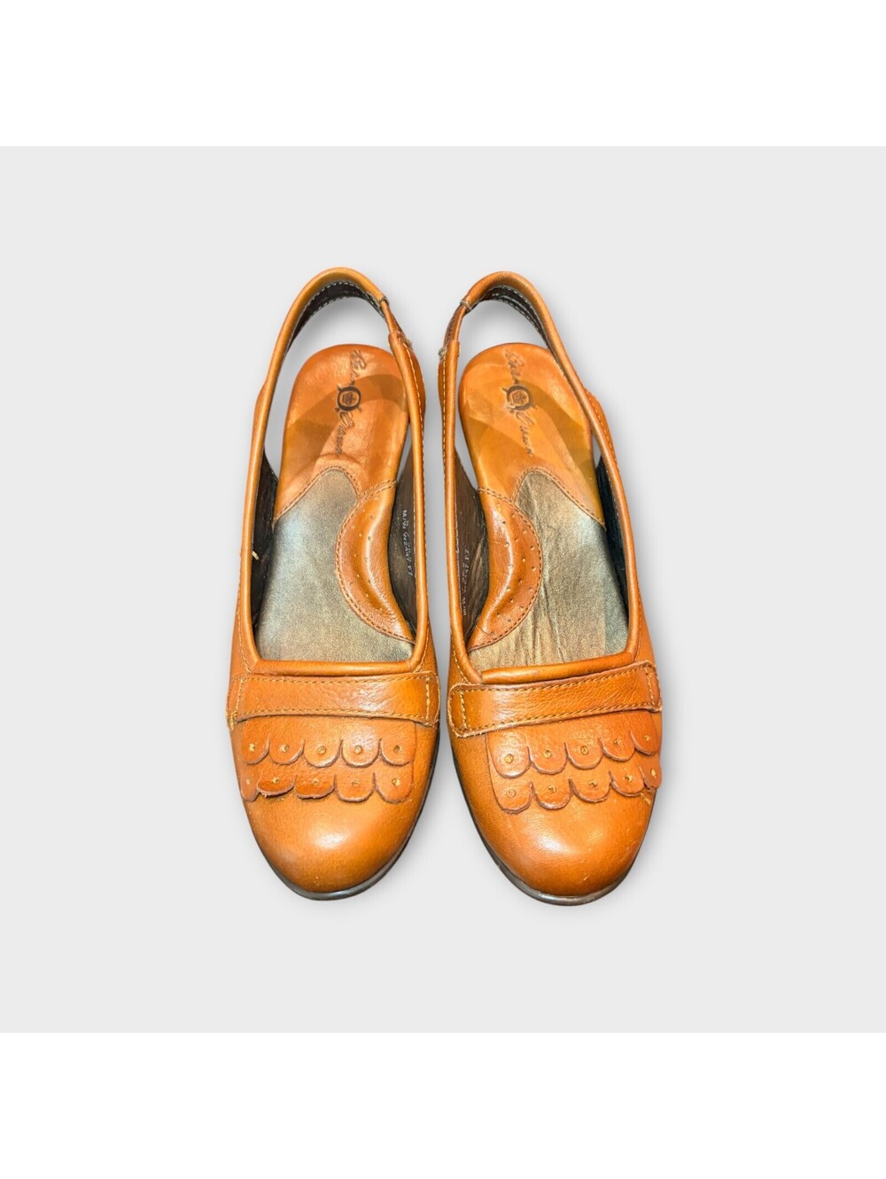 Born Mary Jane sling back brown/tan women's size 6